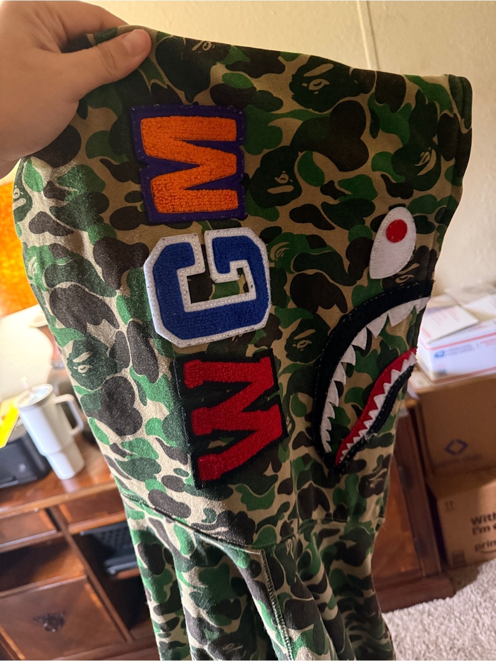 BAPE(A Bathing APE) camo shark jacket - Picture 6 of 7